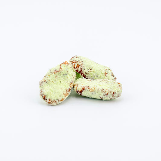 Key Lime Pecans on a white background