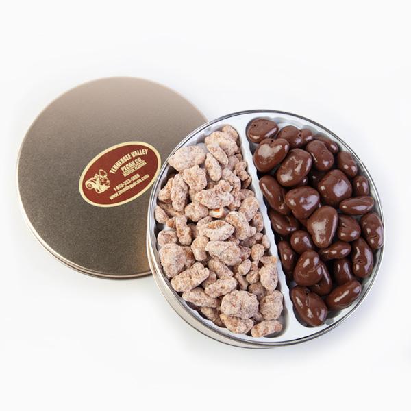 Double Delight Two Variety Tin | Tennessee Valley Pecan Company