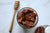 Overhead shot of honey cinnamon roasted pecans | Tennessee Valley Pecan Company