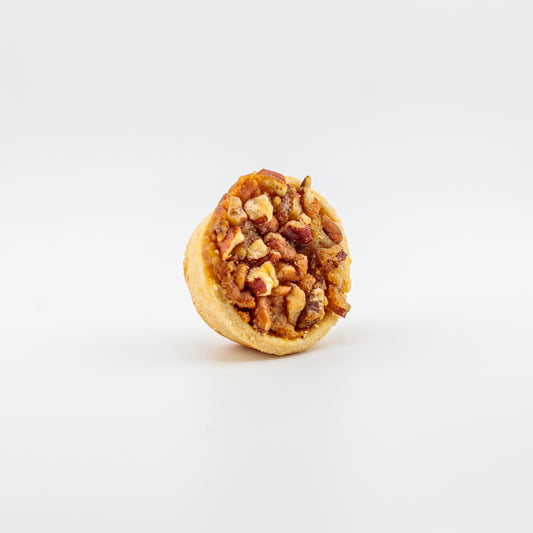 Pecan Pie Bite on white background