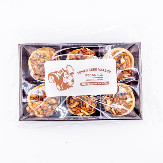 6-pack of pecan pie bites on a white background