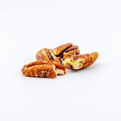 Toasted Pecans on a white background