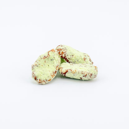 Key Lime Pecans on a white background