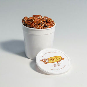 1/4 gallon container toasted pecans | gourmet pecans | tennessee valley pecan company
